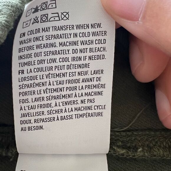 American Eagle Olive Green Wide Leg Gorpcore Pants Size Medium - Picture 11 of 11